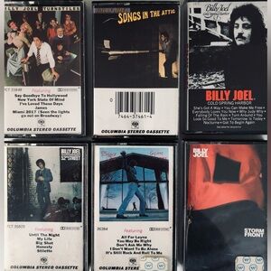 SIX Billy Joel Cassette Tapes